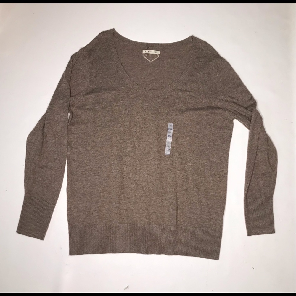 Old Navy Lightweight Brown Long Sleeve Sweater Size XXL
